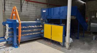Fábrica de prensas para reciclagem